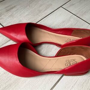 Franco Sarto Bold Red Flats